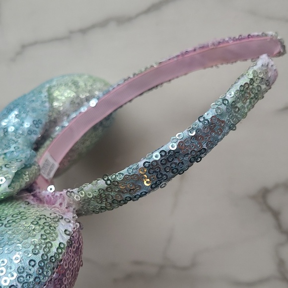 Disney Sequin Unicorn Headband with Bow Pink Blue Green Girly Vacation Resort - Picture 6 of 6